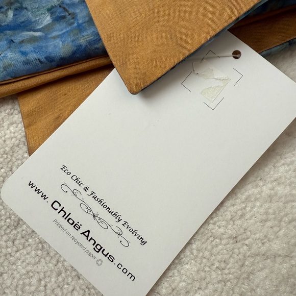 Blue and Gold Scarf - Picture 3 of 5